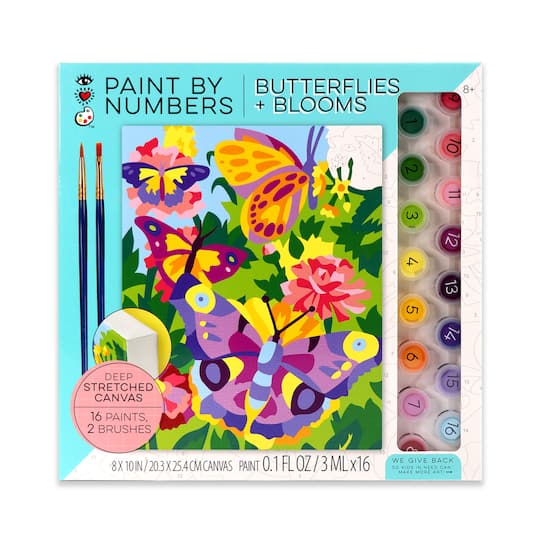 Paint by Numbers Butterflies and Blooms Craft Kit